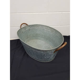 Party Tub Oval - Copper Handles Large
